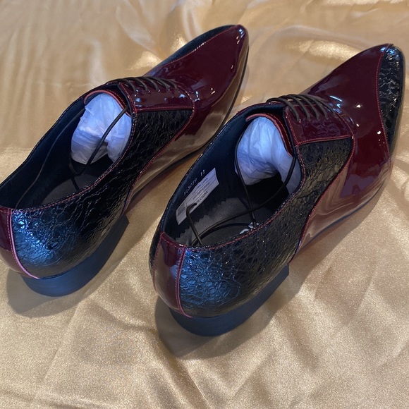 NWB Fiesso LEATHER Genuine RED Patent shoe FI3239 - Picture 4 of 5